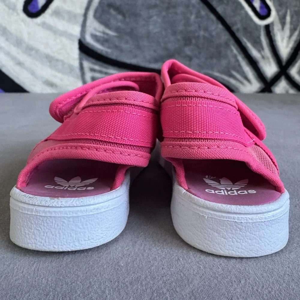 Size 6.5c - TODDLER ADIDAS ORIGINALS SUPERSTAR 360 SANDAL I SHOCK PINK WHT